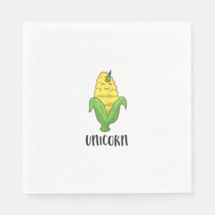 Funny Uni Corn Unicorn Corn Lovers Corn Farmer Tan Napkin