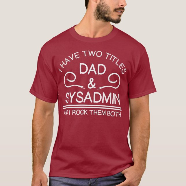 Funny Uni Sysadmin  Linu Shell Daddy Premium T-Shirt (Front)