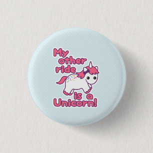 Funny Unicorn 3 Cm Round Badge