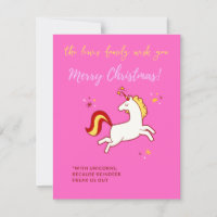 funny unicorn christmas
