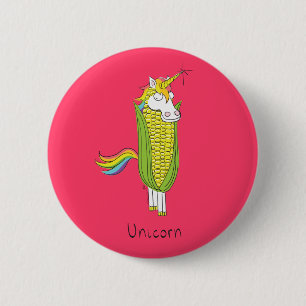 Funny Unicorn Cute Kids Cartoon 6 Cm Round Badge