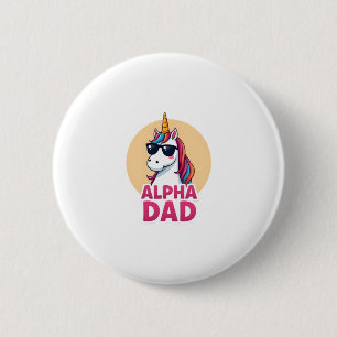 Funny Unicorn Dad Laufey Men Father's Day Christma 6 Cm Round Badge