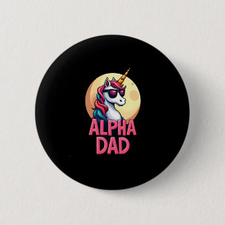 Funny Unicorn Dad Laufey Men Father's Day Christma 6 Cm Round Badge