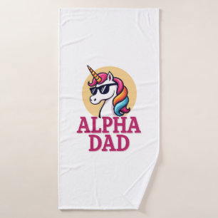 Funny Unicorn Dad Laufey Men Father's Day Christma Bath Towel