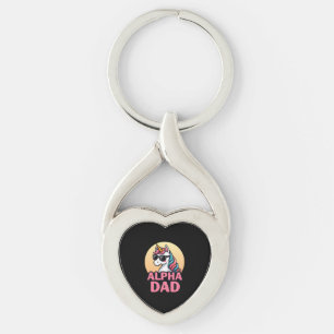 Funny Unicorn Dad Laufey Men Father's Day Christma Key Ring