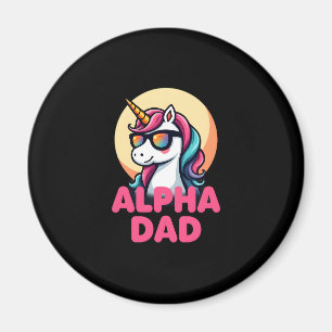 Funny Unicorn Dad Laufey Men Father's Day Christma Magnet