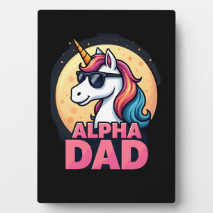 Funny Unicorn Dad Laufey Men Father's Day Christma Plaque