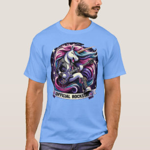 Funny Unicorn EGuitar Rockstar Band rockstar famil T-Shirt