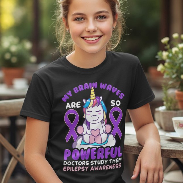 Funny Unicorn Epilepsy Brain Waves T-Shirt (Creator Uploaded)