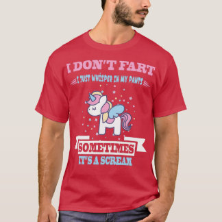 Funny Unicorn Fart Humour T-Shirt