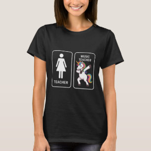 Funny Unicorn Music Teacher T-Shirt