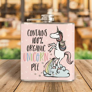 Funny Unicorn - Organic Unicorn Pee Hip Flask