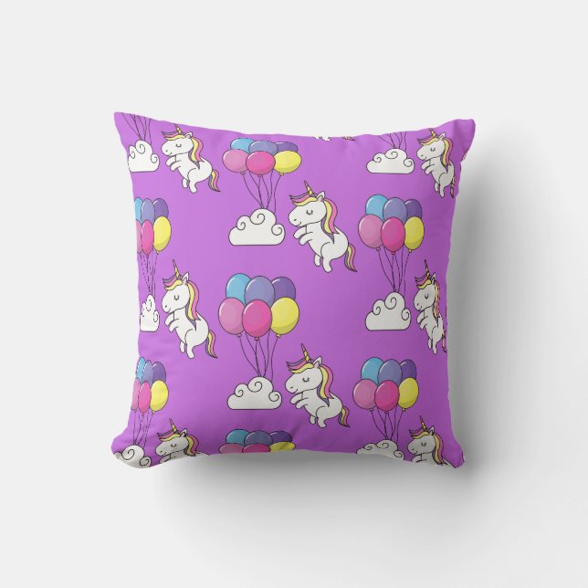 Funny Unicorn Pattern Magic Horse       Cushion (Front)