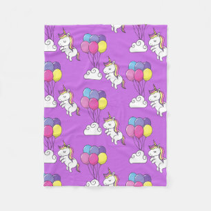 Funny Unicorn Pattern Magic Horse    Fleece Blanket