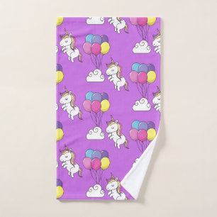 Funny Unicorn Pattern Magic Horse       Hand Towel