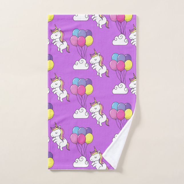 Funny Unicorn Pattern Magic Horse       Hand Towel (Hand Towel)
