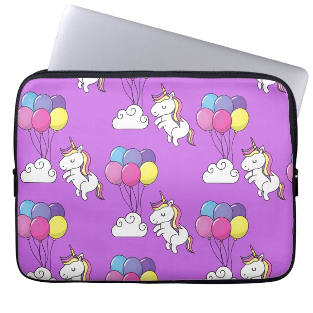 Funny Unicorn Pattern Magic Horse     Laptop Sleeve (Front)