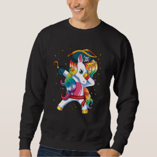 Funny Unicorn Pirate Halloween Costume For Kids Ki Sweatshirt