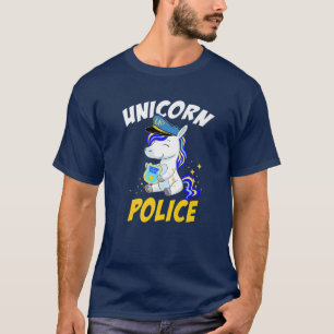 Funny Unicorn Police Officer Policorn Women Girls T-Shirt