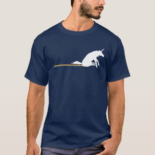 Funny Unicorn Pooping Rainbows T-Shirt