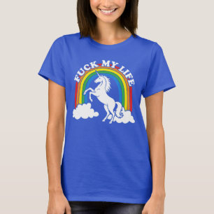 Funny Unicorn Sarcastic Meme Lover Kawaii Dry Humo T-Shirt