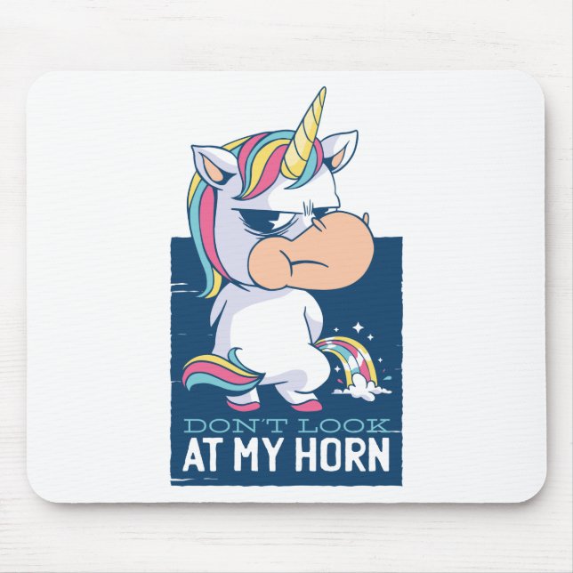 Funny Unicorn Saying - Magic Pony Quote Costume Mouse Mat (Front)