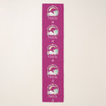 Funny Unicorn Saying Magical AF Scarf<br><div class="desc">A chiffon scarf with a humorous design. A sleeping uncorn with a fancy mane and tail. Deocrated with a trio of stars. A rainbow arched overhead. A circular wreath made up of clouds, hearts and flowers for additional girly flair. Typography says Magical AF. Humorous and cute. The background is a...</div>