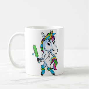 Funny Unicorn Sports Cricket Magical Bat And Ball Coffee Mug