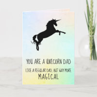 Funny Unicorn Stepfather Father's Day Card