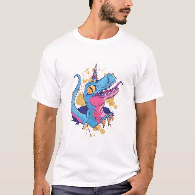 Funny Unicornisaurus T-Shirt (Front)