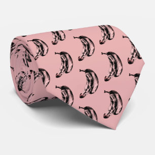 Funny Unique Banana Pattern Tie