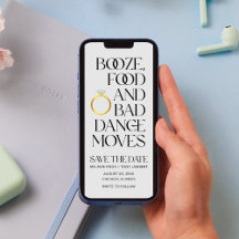 Funny Unique Digital Wedding Save the Date