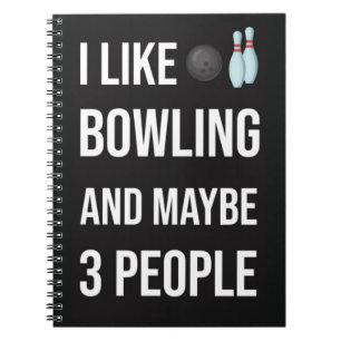 Funny Unique Gifts For Bowlers Bowling Sport Cool Notebook