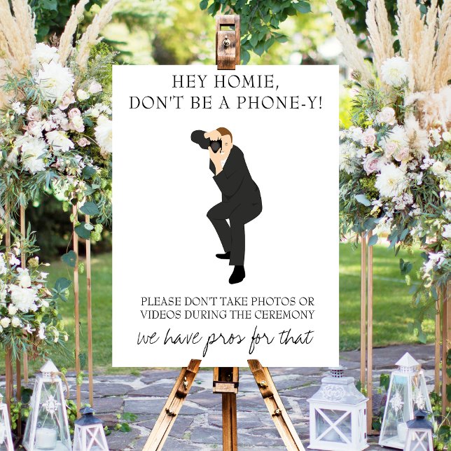 Funny Unplugged Ceremony Wedding Sign (Creator Uploaded)