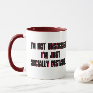 Funny Unsociable Introvert Anti-Social Joke Mug