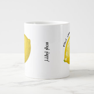 funny unusual coffee cup with lemon locator
