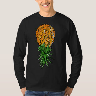Funny Upside Down Pineapple Gift For Men Women Coo T-Shirt