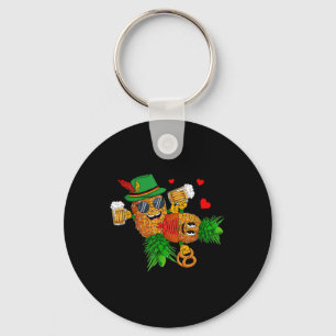 Funny Upside Down Pineapples Couple Swingers Men Key Ring