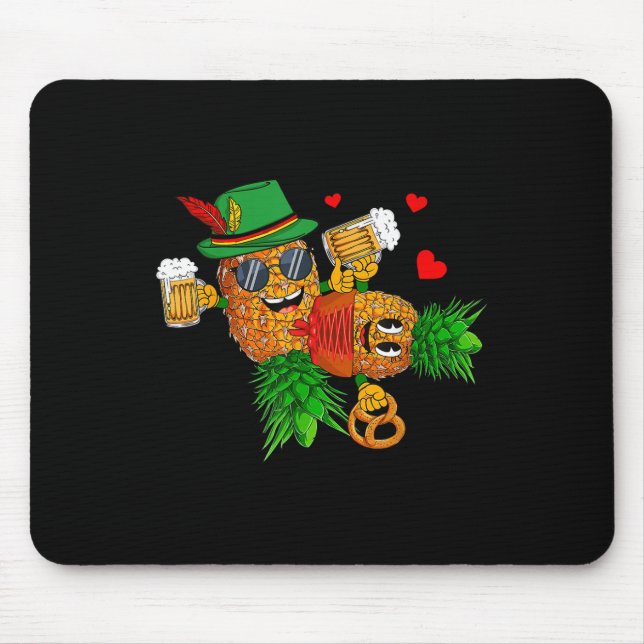 Funny Upside Down Pineapples Couple Swingers Men  Mouse Mat (Front)