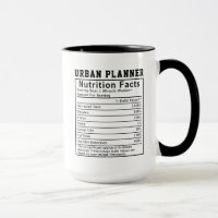 Funny Urban Planner Nutrition Facts Staff Worker