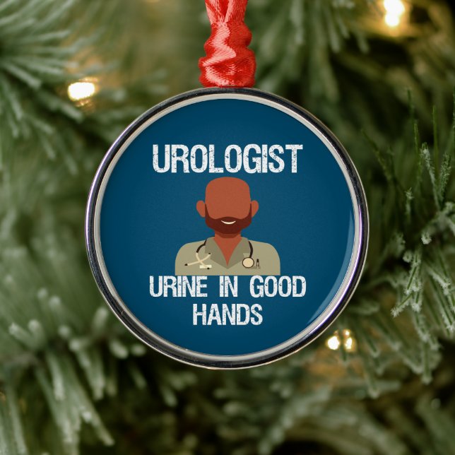 Funny Urologist    Holiday Card Metal Tree Decoration (Tree)