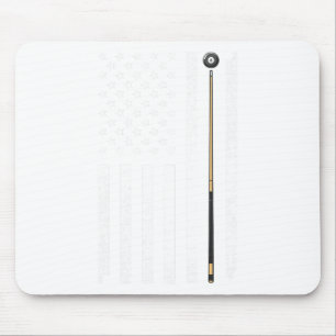 Funny Us Flag Billiards Design For Men Women Billi Mouse Mat