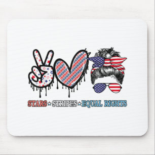 Funny US Flag Patriotic Mouse Mat