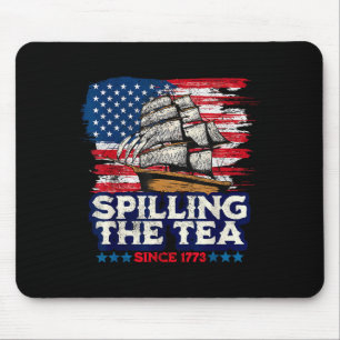 Funny Us History Teacher Boston Slling The Tea Sin Mouse Mat