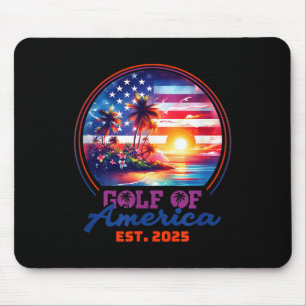 Funny Usa America Shirt Gulf Of Us America Est 202 Mouse Mat