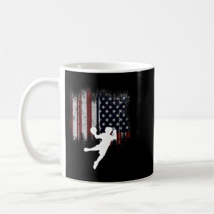 Funny USA American Flag Dodgeball Coffee Mug