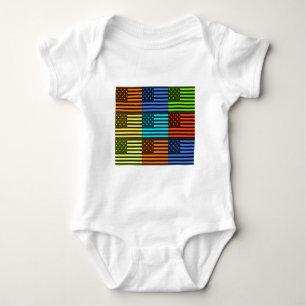 Funny USA Flag Baby Bodysuit