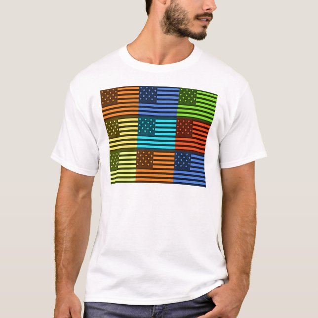 Funny USA Flag T-Shirt (Front)