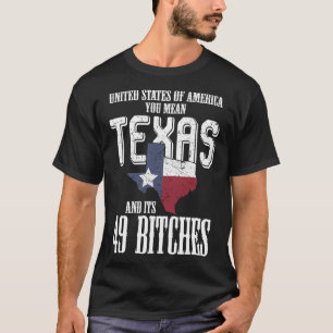 Funny Usa Flag United States Of America Texas T-Shirt