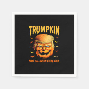 Funny Usa Pumpkin Trumpkin Make Halloween Great Ag Napkin